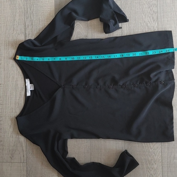 French Connection US S Black Button Down Blouse - Picture 10 of 10